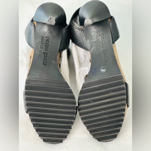 Pedro Garcia Open-Toe Ankle Strap Leather Heeled Sandal Size 39.5 or US 9.5 - Picture 6 of 11